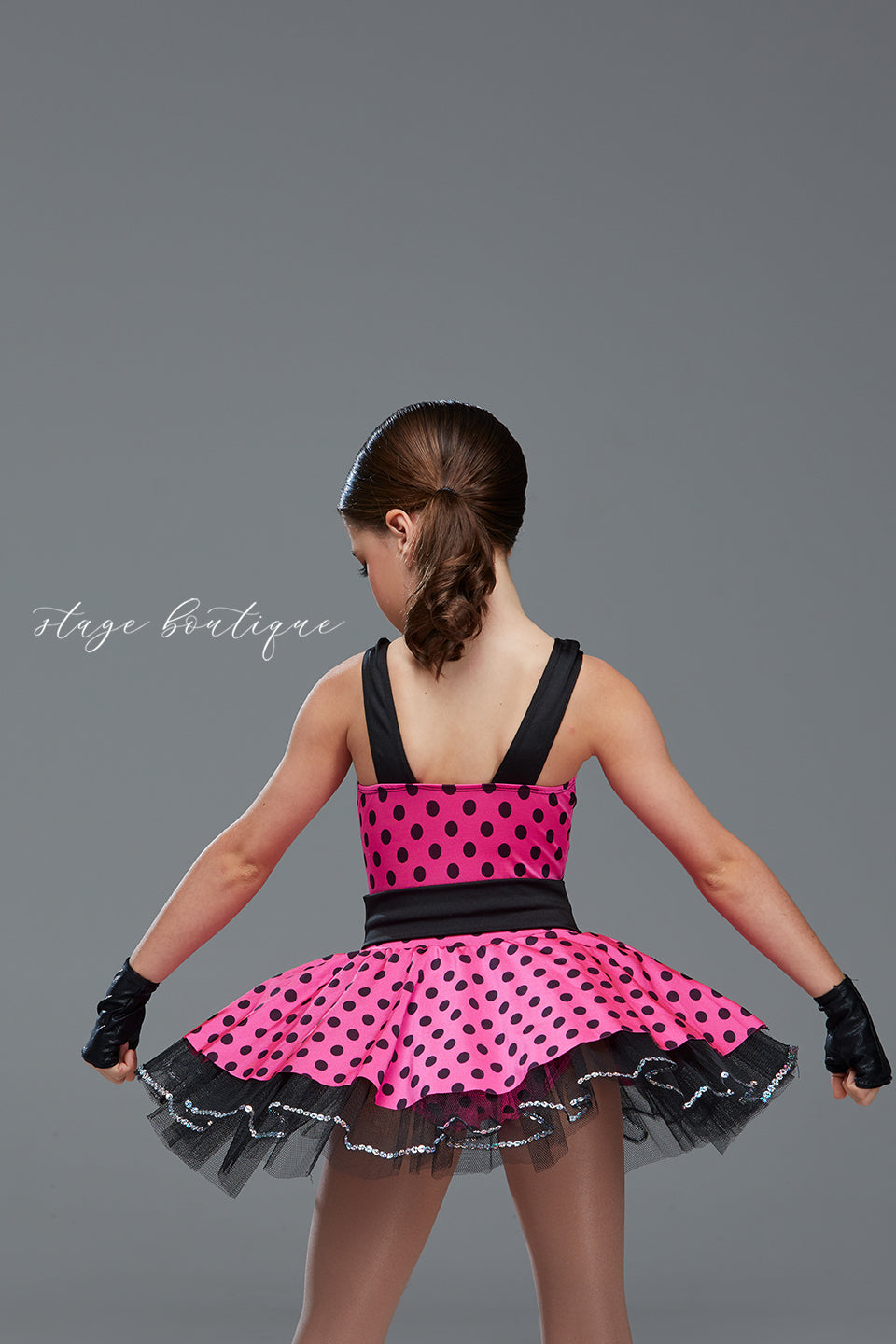 Polka dot dance skirt hotsell